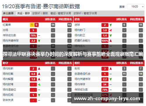 探寻法甲联赛决赛举办时间的深度解析与赛事前瞻全面观察指南汇编